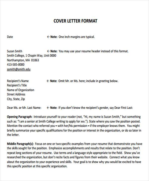 FREE 34+ Sample Formal Letter Formats in PDF | MS Word