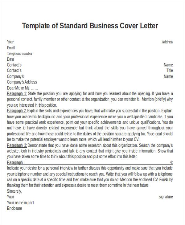 standard business cover letter1