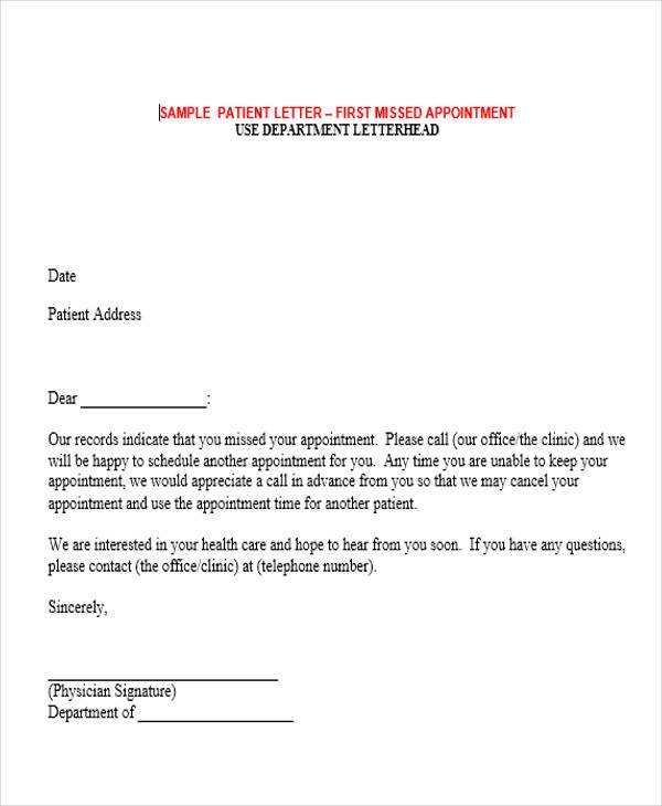 Sample Doctor Appointment Letter Confirmation Classles Democracy