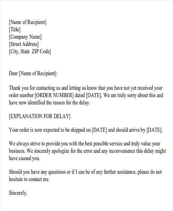 hotel customer service apology letter