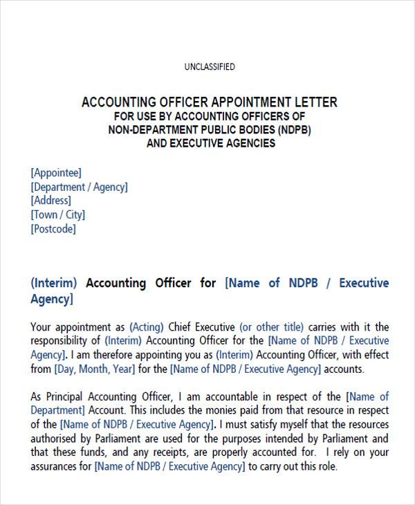 assistant accountant appointment letter1