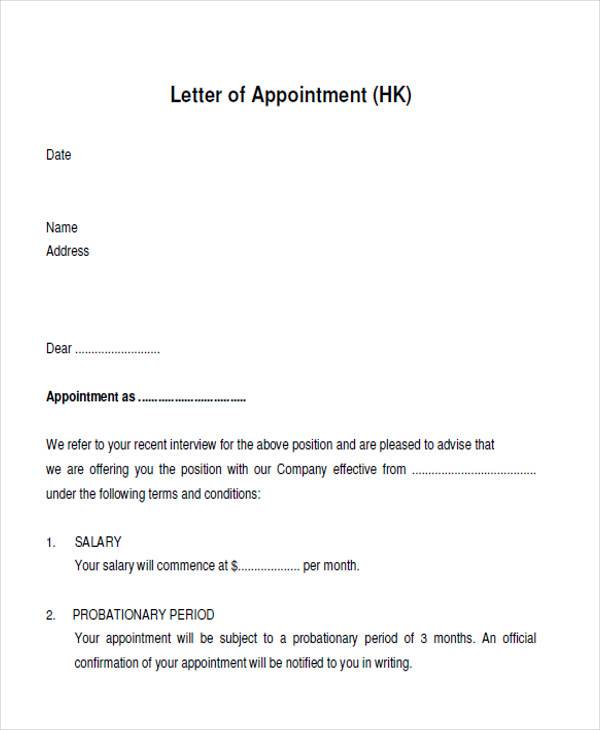 appointment order letter format1