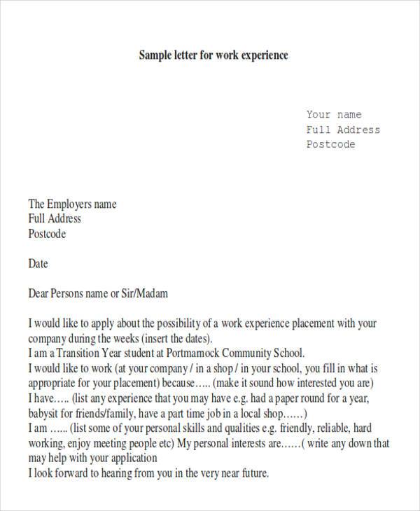 Sample cover letter for Full Time position at NGO