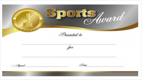  sports certificate in pdf