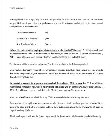 annual salary increase request letter