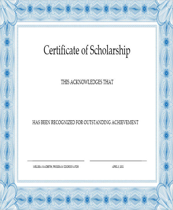 blank scholarship award certificate2