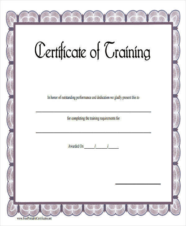 blank summer training certificate1