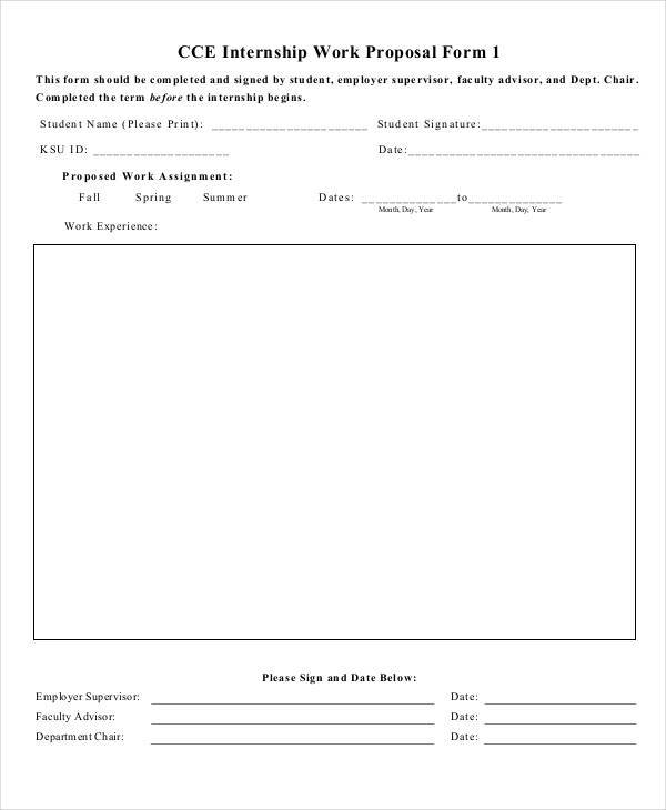 FREE 46+ Sample Proposal Forms in PDF MS Word Excel