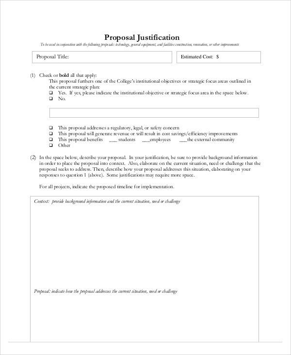 budget proposal form example