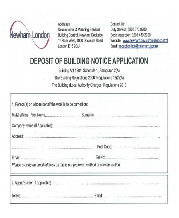 building notice application form1