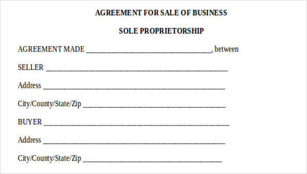 business agreement forms