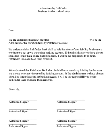 business authorization letter in pdf