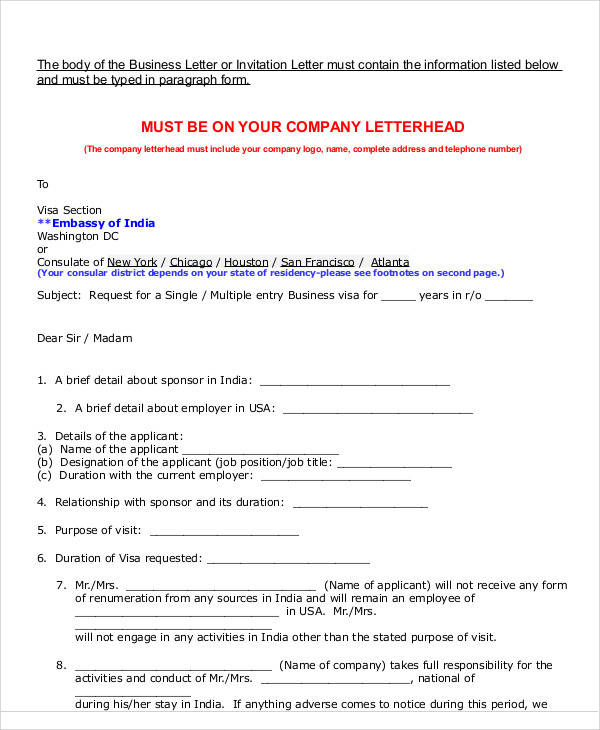 business invitation letter for visa1