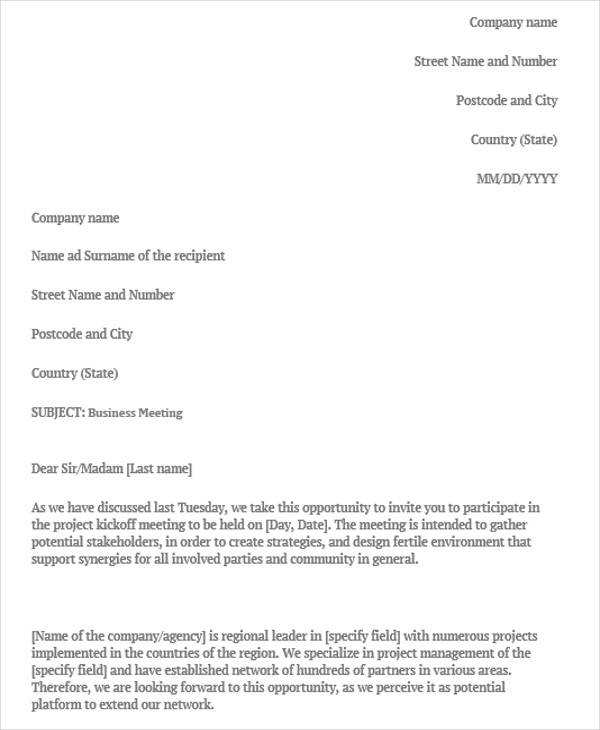 business meeting invitation letter5