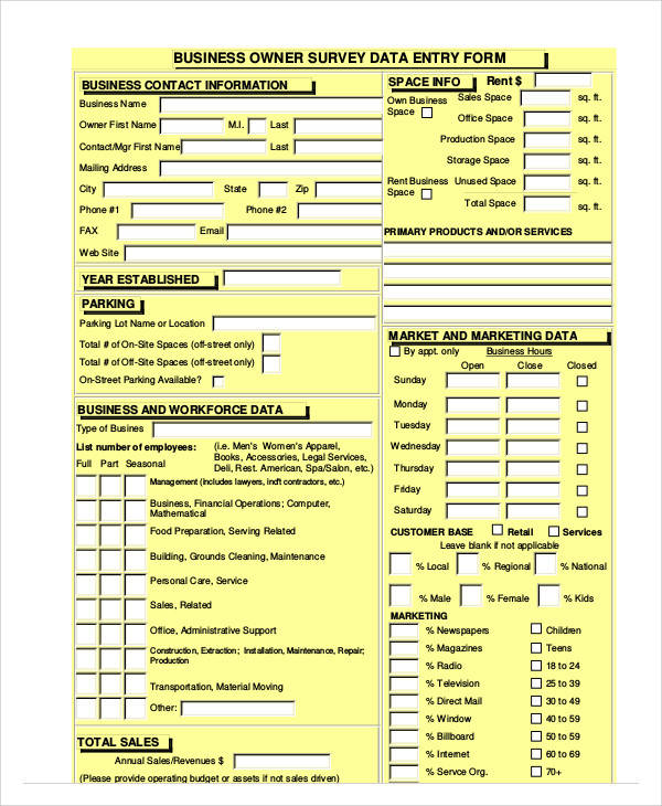 business owner survey form1