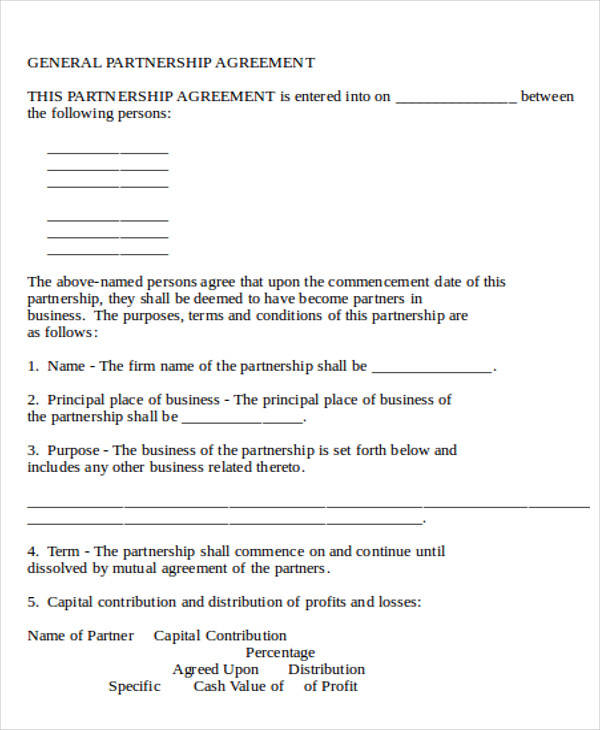 business partnership agreement contract form1