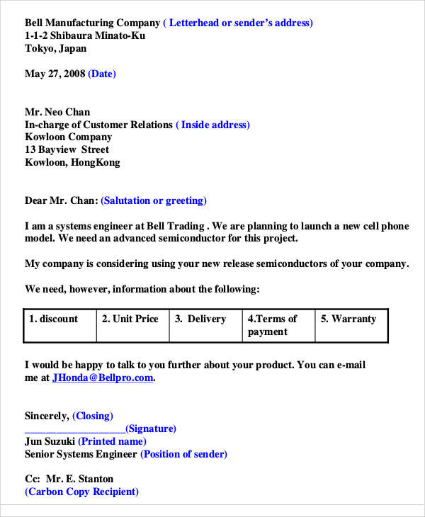 FREE 40+ Sample Business Letter Templates in PDF