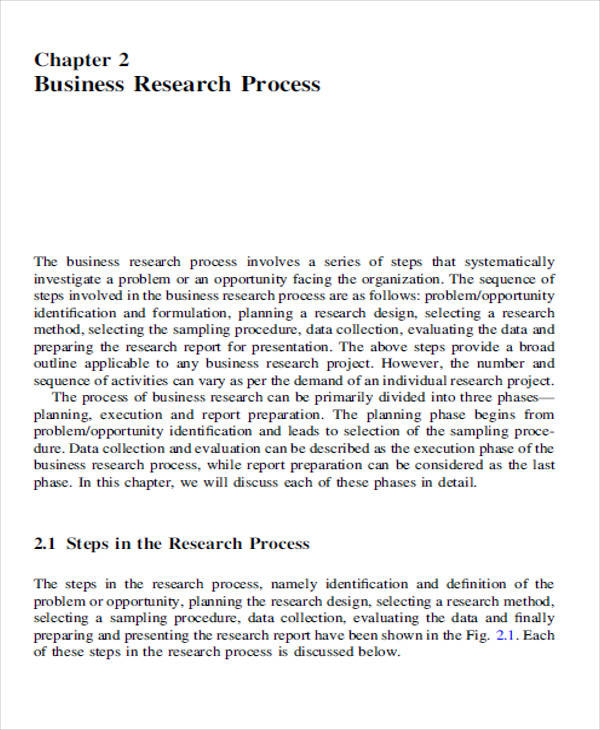 research business plan