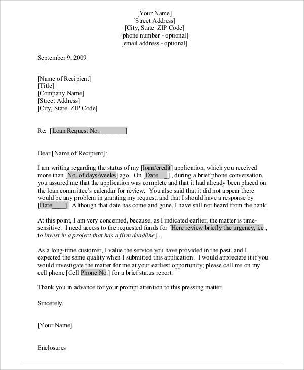 business status inquiry letter1
