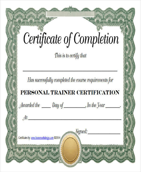 certificate of completion personal trainer1