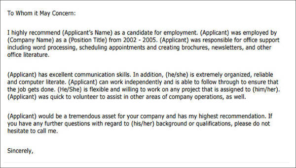 What Does A Good Reference Letter Look Like