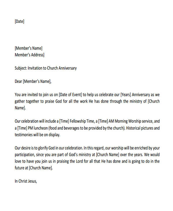 How To Write A Church Invitation Letter Amelie Text - vrogue.co