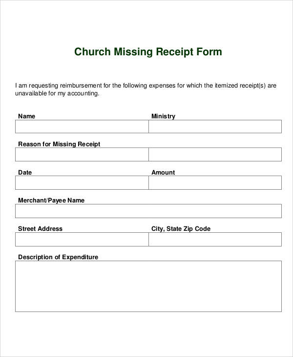 FREE 38 Sample Receipt Forms In PDF