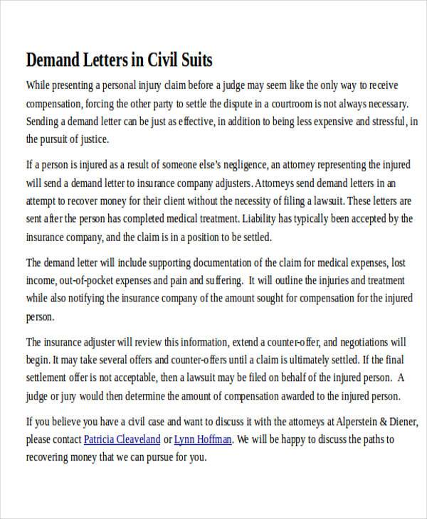 Demand Letter Examples