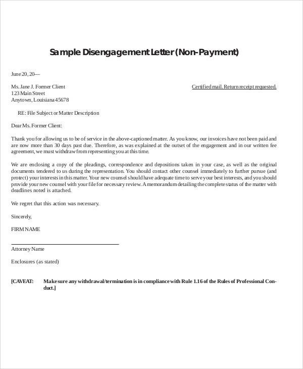 client contract termination letter
