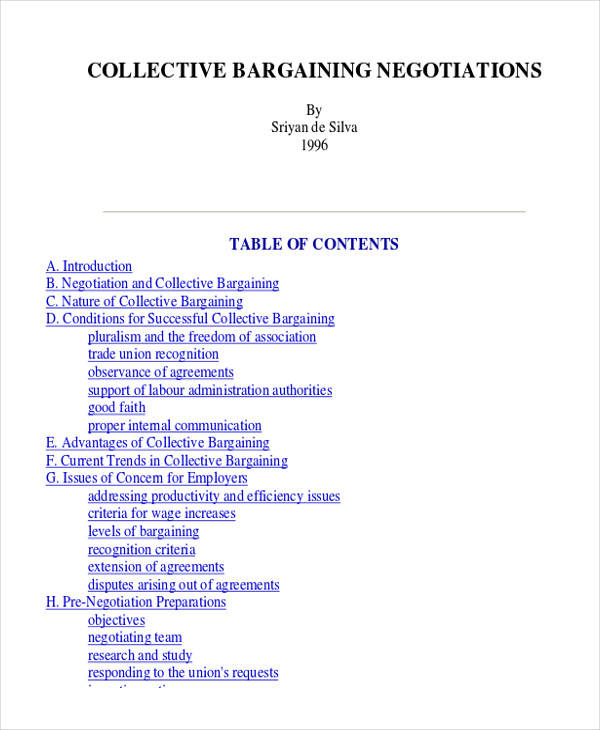 collective bargaining agreement1