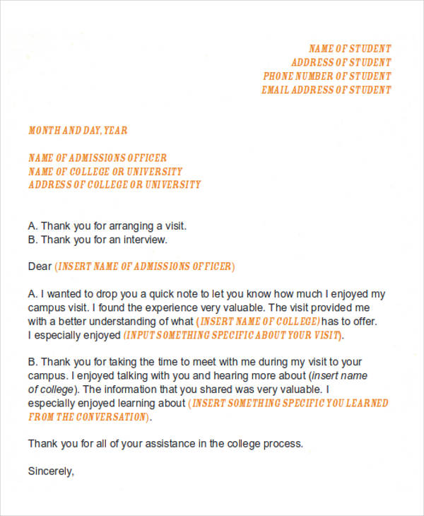 university interview letter thank you Letters You 40 Thank Interview  Sample