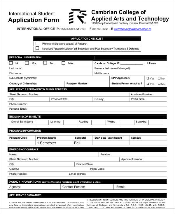 FREE 68 Application Forms In PDF MS Word Google Docs Pages