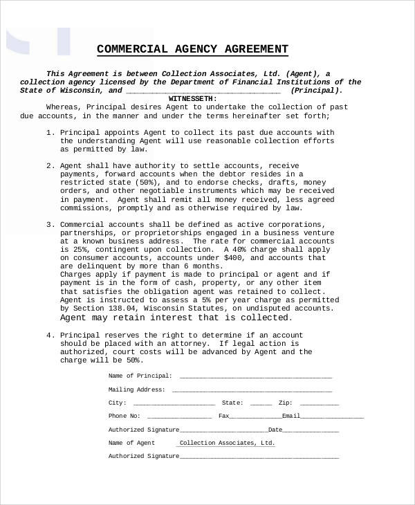 commercial agency agreement1
