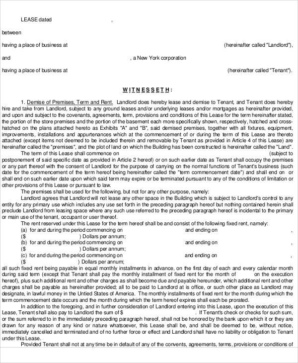 commercial lease agreement4