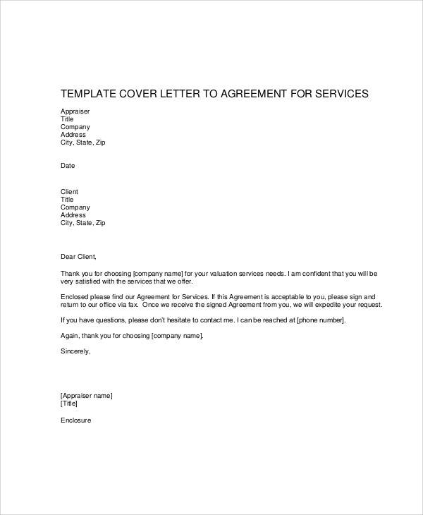 Contract For Service Sample Letter