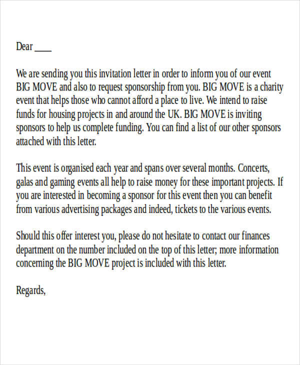 concert event proposal letter example