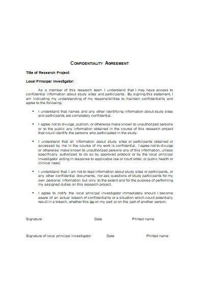 confidentiality agreement in ms word