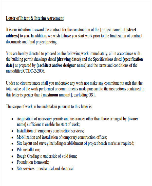Letter Of Intent To Work Database Letter Template Collection Vrogue
