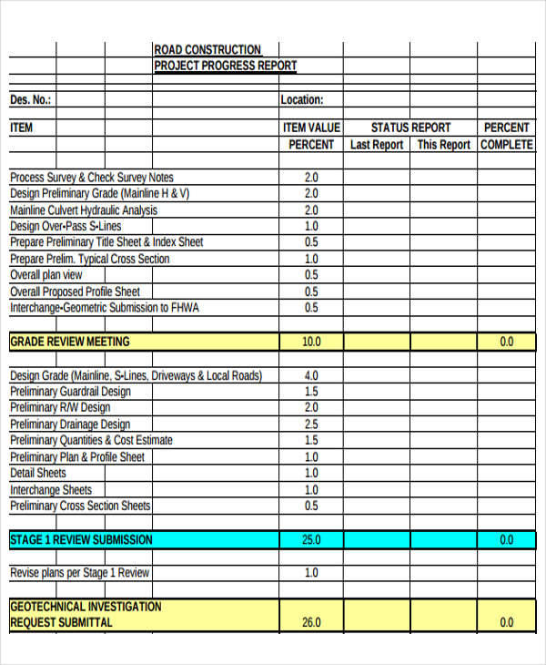 construction project progress report1