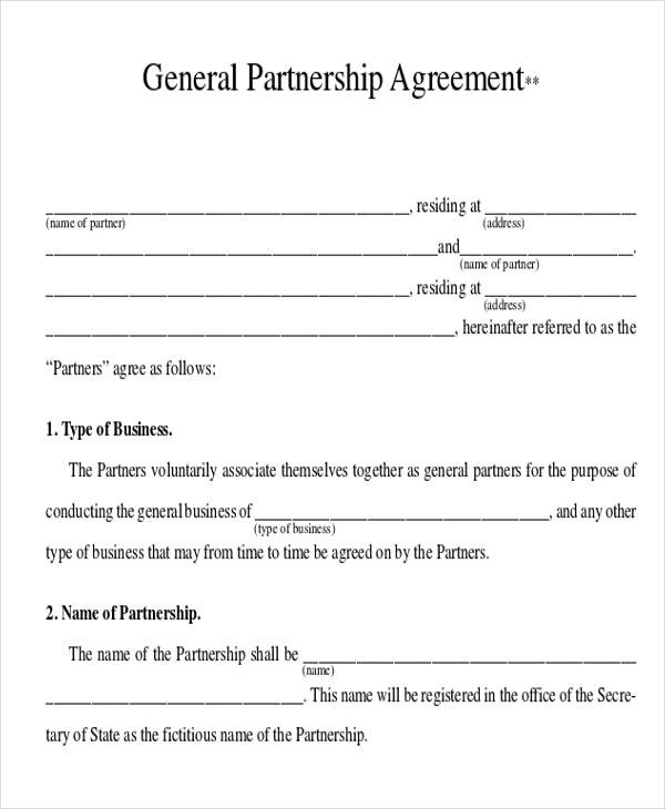 consulting firm partnership agreement