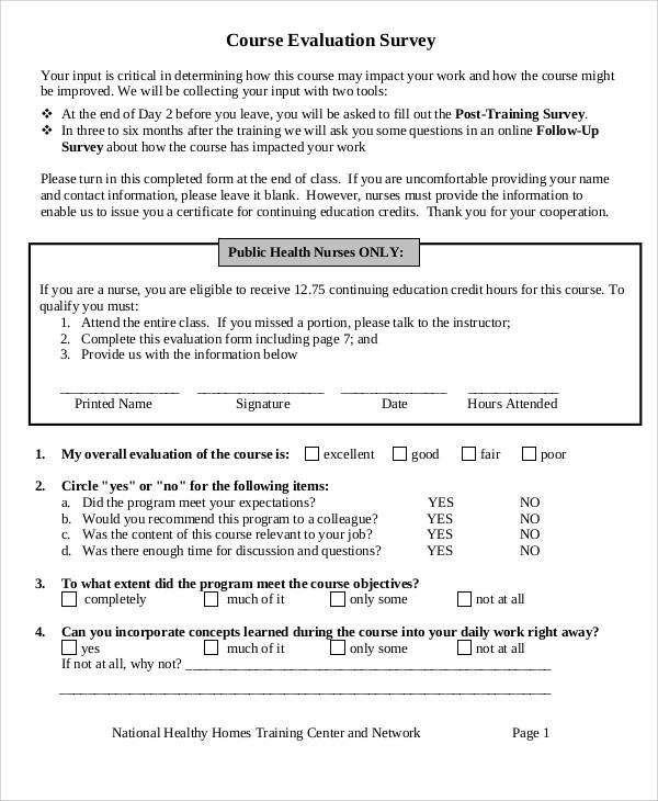 course evaluation survey form2