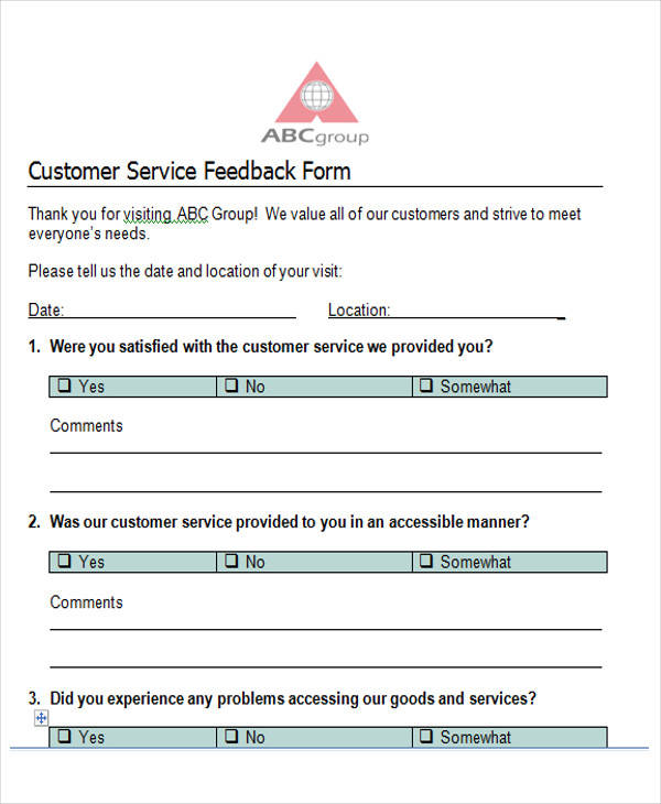 customer feedback survey form1