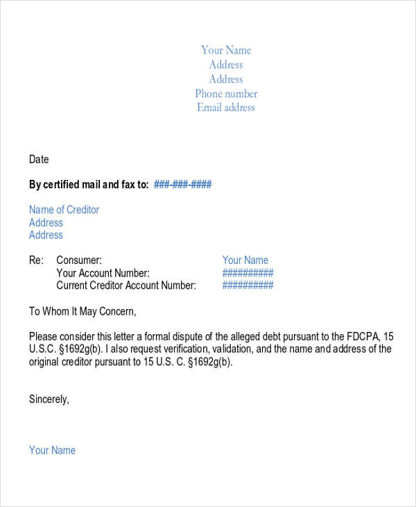 FREE 43  Collection Letter Examples in Google Docs MS Word Pages PDF