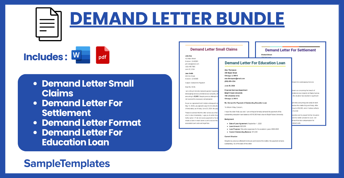 demand letter bundle