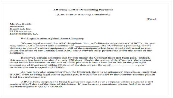 Legal Demand Letter Sample from images.sampletemplates.com