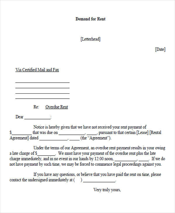 Free 47 Demand Letter Templates In Pdf Ms Word 3618