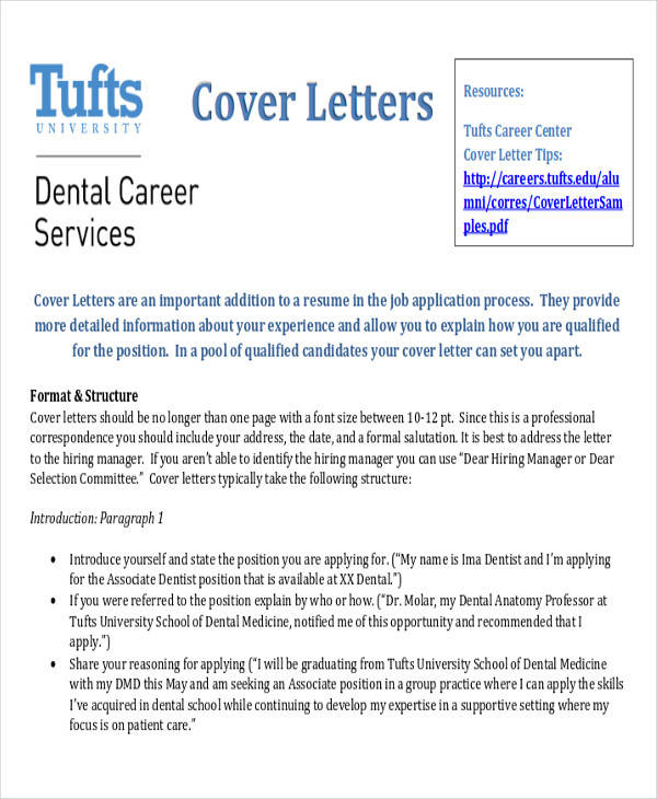 dental school letter of intent