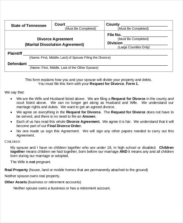 Free Simple Agreement Templates In Pdf