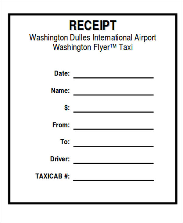 driver payment receipt format pdf