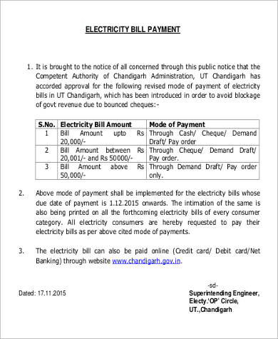 electricity bill payment request letter1